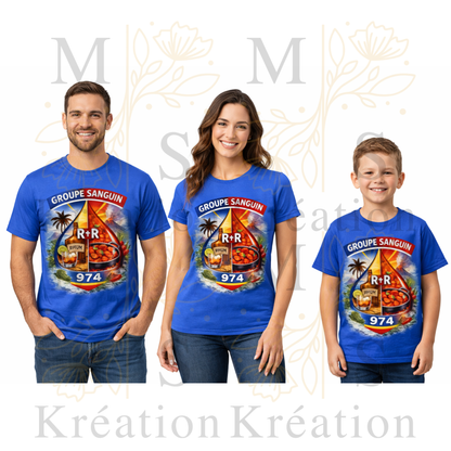 T-SHIRT GROUPE SANGUIN 974 – R+R MS Kréation