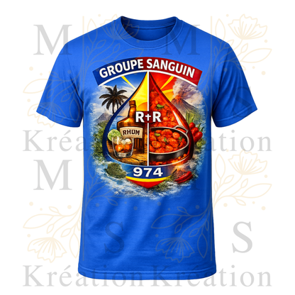 T-SHIRT GROUPE SANGUIN 974 – R+R MS Kréation