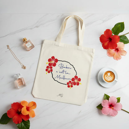 Lot Tote Bag + Trousse assortie à personnaliser MS Kréation