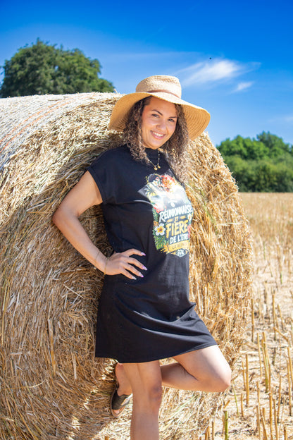 Robe T-shirt « Réunionnaise et Fière de l'être » – Édition 974