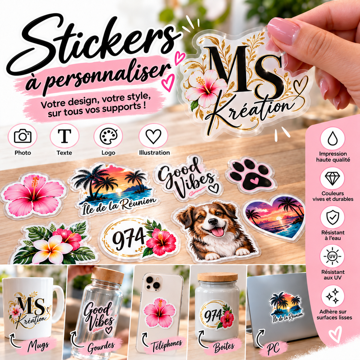 Stickers à personnaliser – Créez votre modèle unique