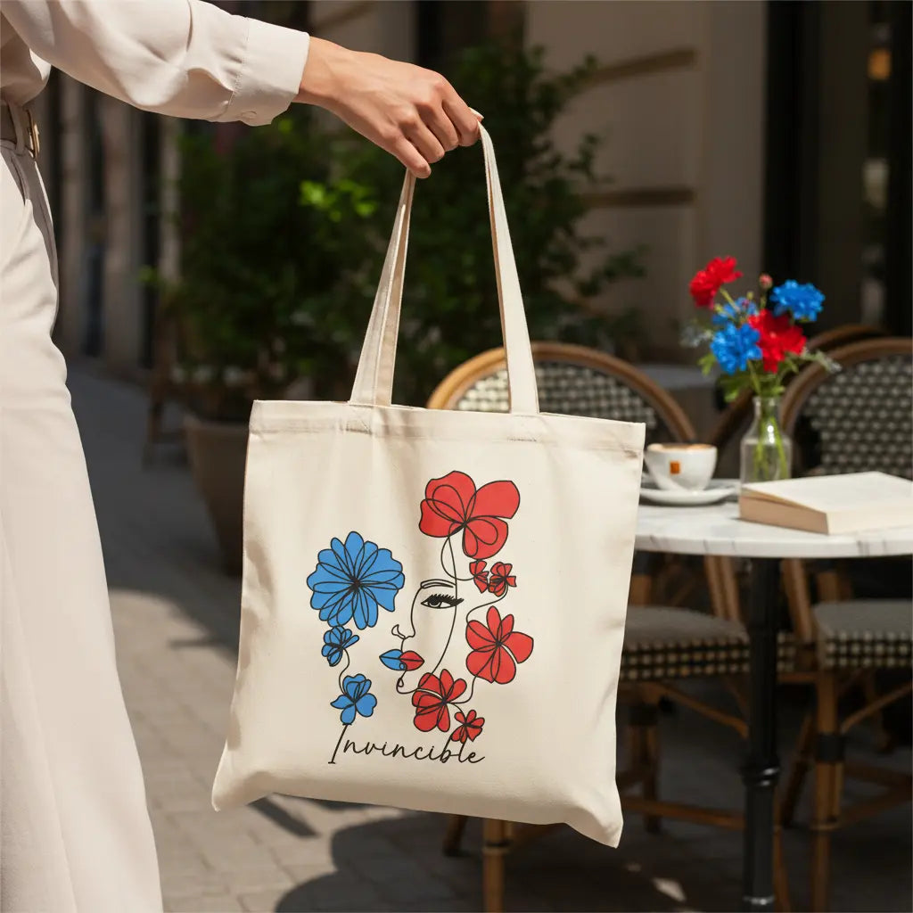 Tote Bag « Invincible » – Collection Femme Forte MS Kréation