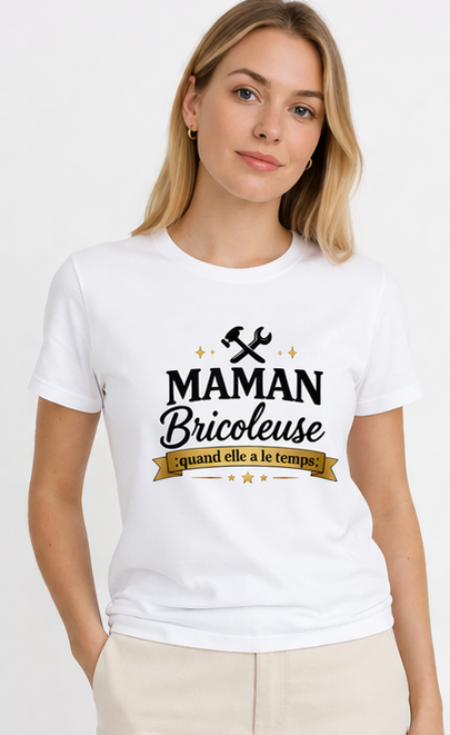 T-shirt Fête des Mères Personnalisé — Cadeau Maman Artisanal