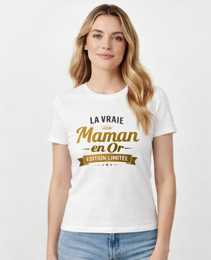 T-shirt Fête des Mères Personnalisé — Cadeau Maman Artisanal