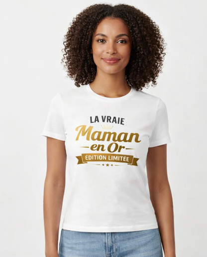 T-shirt Fête des Mères Personnalisé — Cadeau Maman Artisanal
