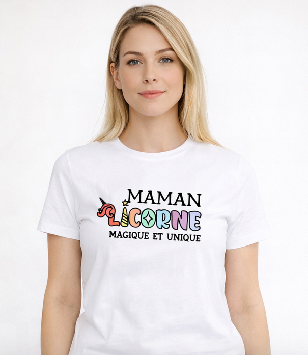 T-shirt Fête des Mères Personnalisé — Cadeau Maman Artisanal