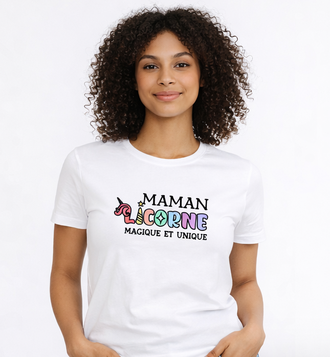 T-shirt Fête des Mères Personnalisé — Cadeau Maman Artisanal