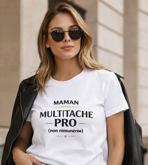 T-shirt Fête des Mères Personnalisé — Cadeau Maman Artisanal