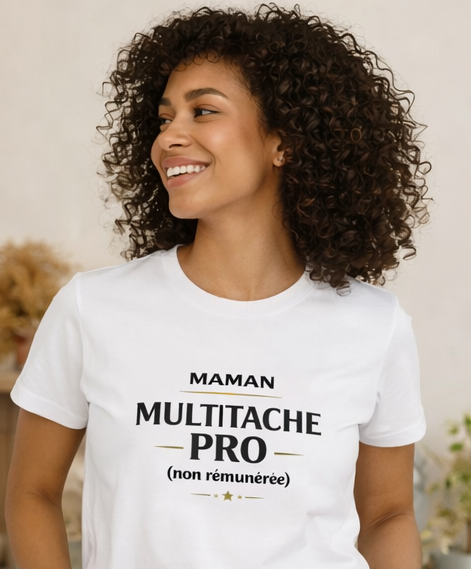 T-shirt Fête des Mères Personnalisé — Cadeau Maman Artisanal