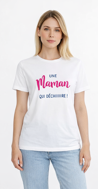 T-shirt Fête des Mères Personnalisé — Cadeau Maman Artisanal