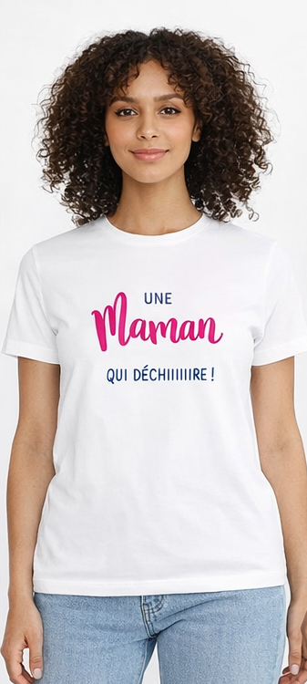 T-shirt Fête des Mères Personnalisé — Cadeau Maman Artisanal