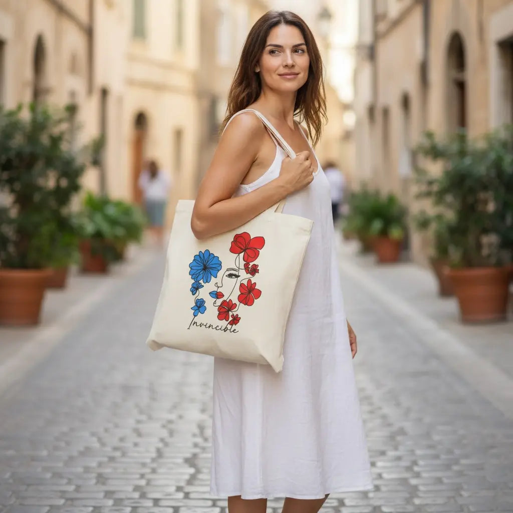 Tote Bag « Invincible » – Collection Femme Forte MS Kréation