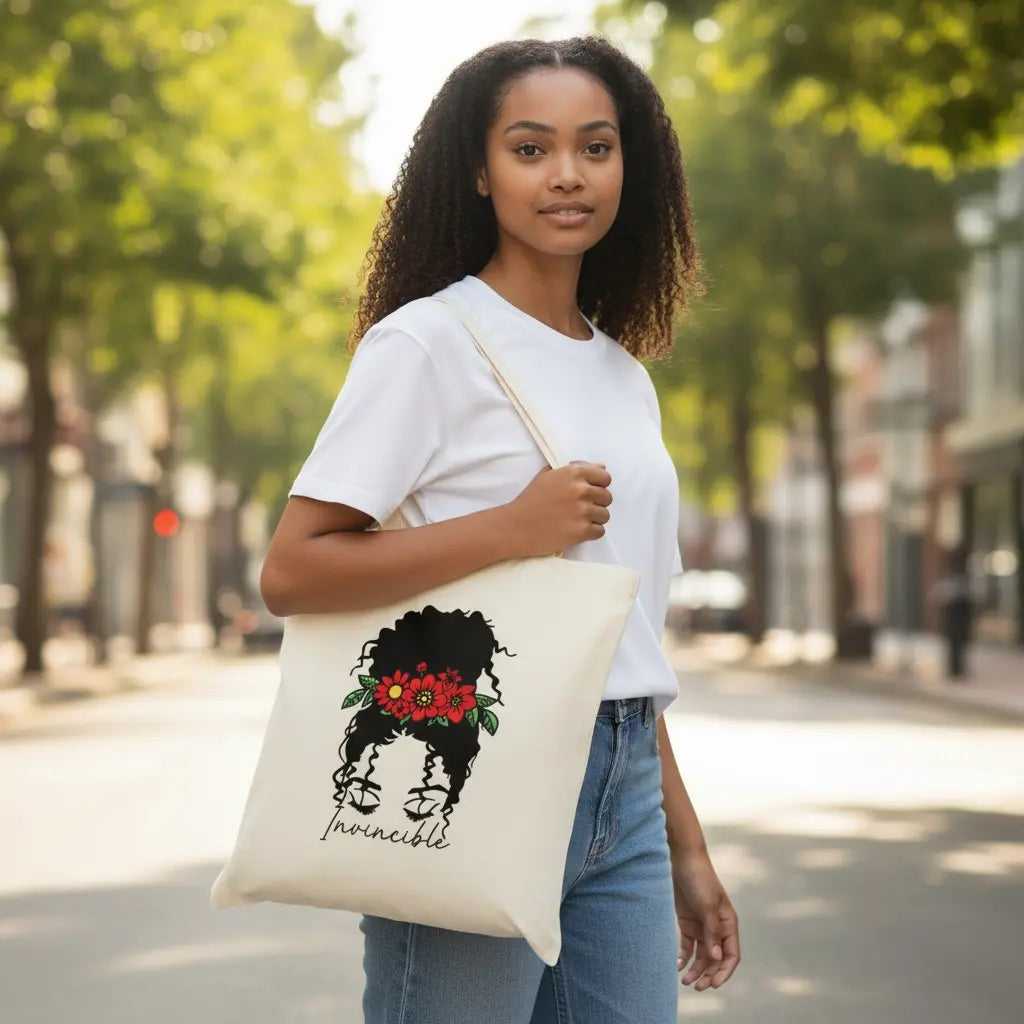 Tote Bag « Invincible » – Collection Femme Forte MS Kréation