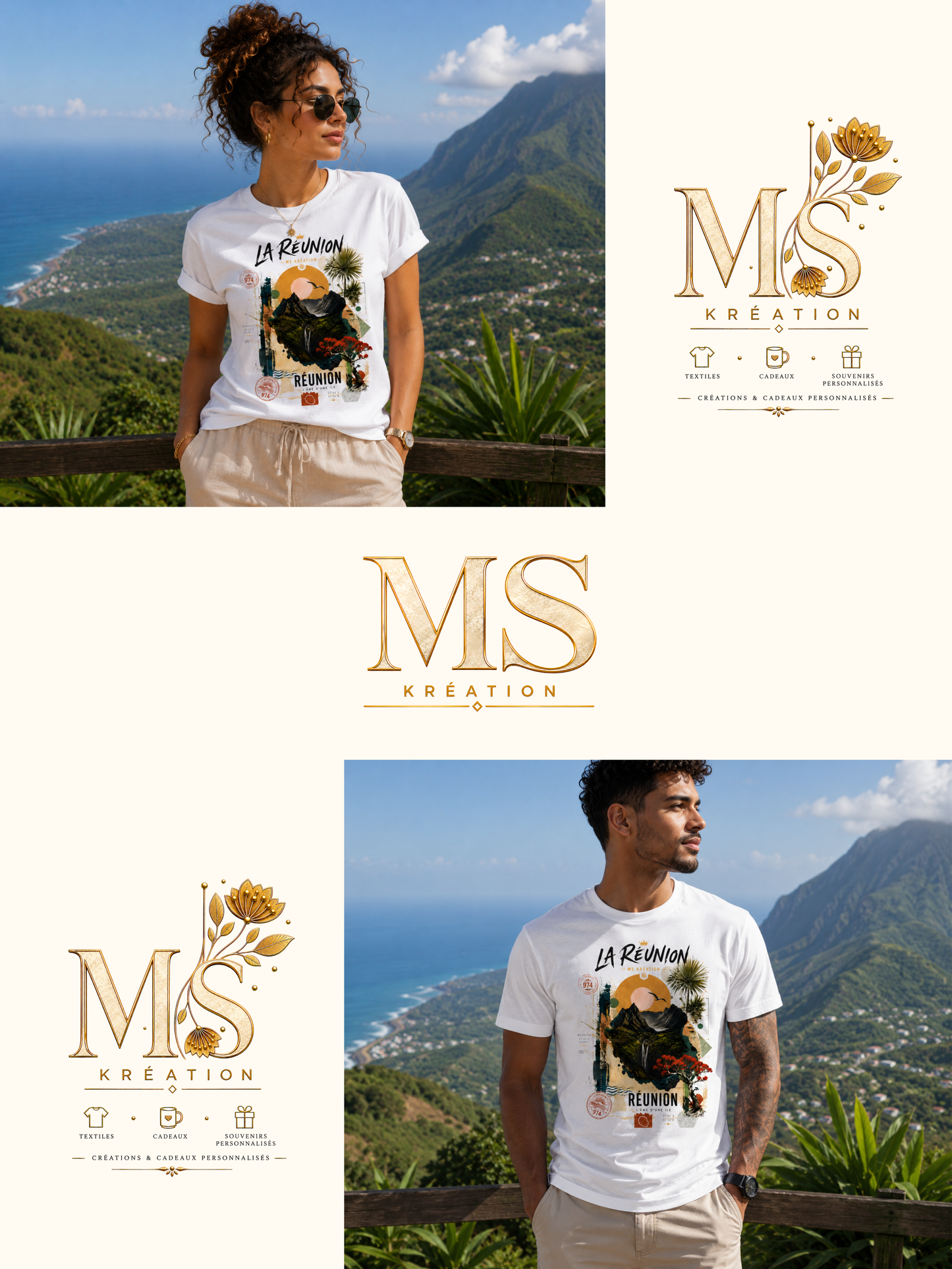 T-shirt "La Réunion – L'Âme d'une Île"