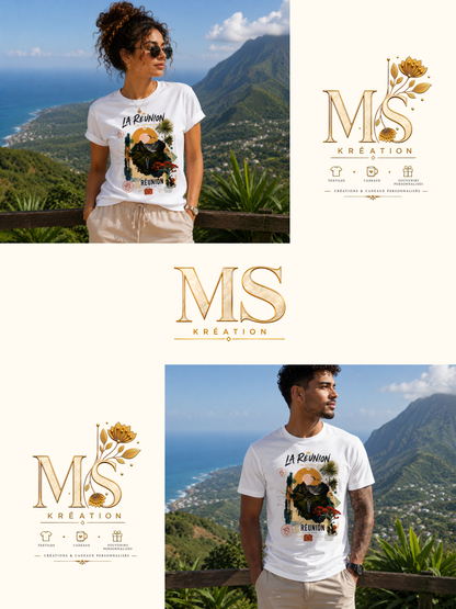 T-shirt "La Réunion – L'Âme d'une Île"