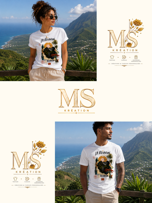 T-shirt "La Réunion – L'Âme d'une Île"