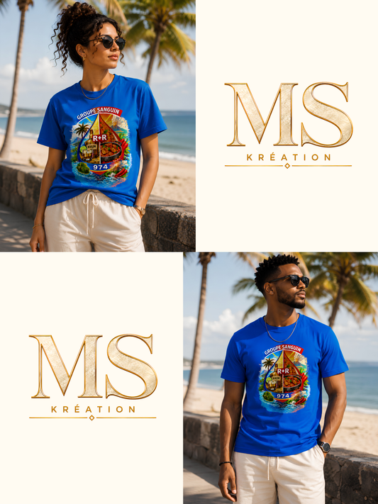 T-shirt Groupe Sanguin 974 – R+R