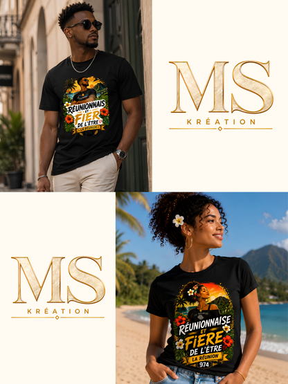 T-shirt Réunionnais et Fier de l'Être