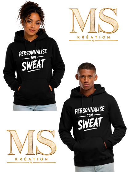 Sweat à capuche personnalisable unisexe – MS Kréation