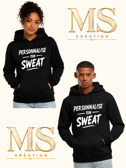 Sweat à capuche personnalisable unisexe – MS Kréation
