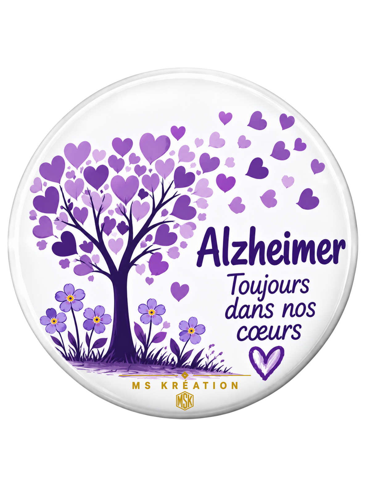 Badge Alzheimer – Sensibilisation & soutien