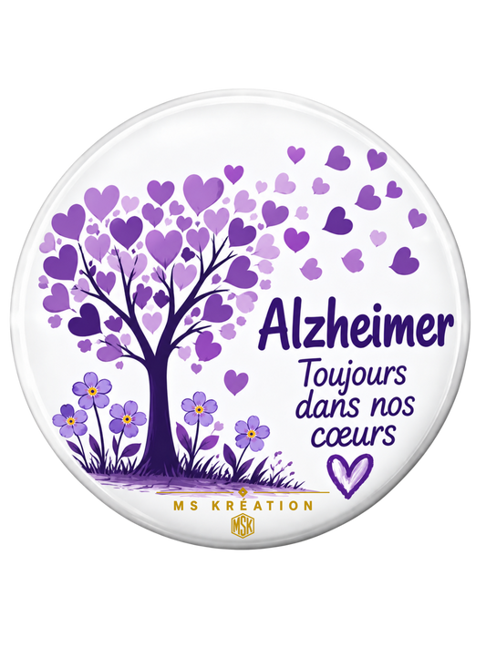 Badge Alzheimer – Sensibilisation & soutien