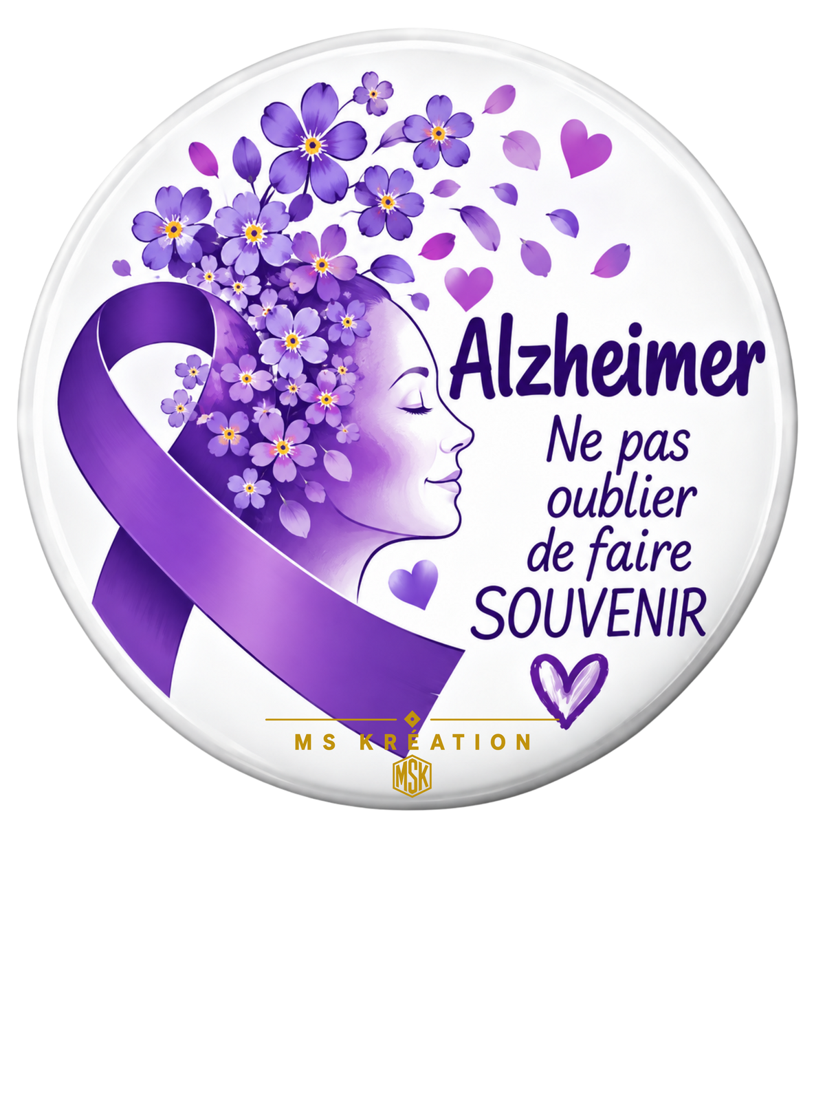 Badge Alzheimer – Sensibilisation & soutien