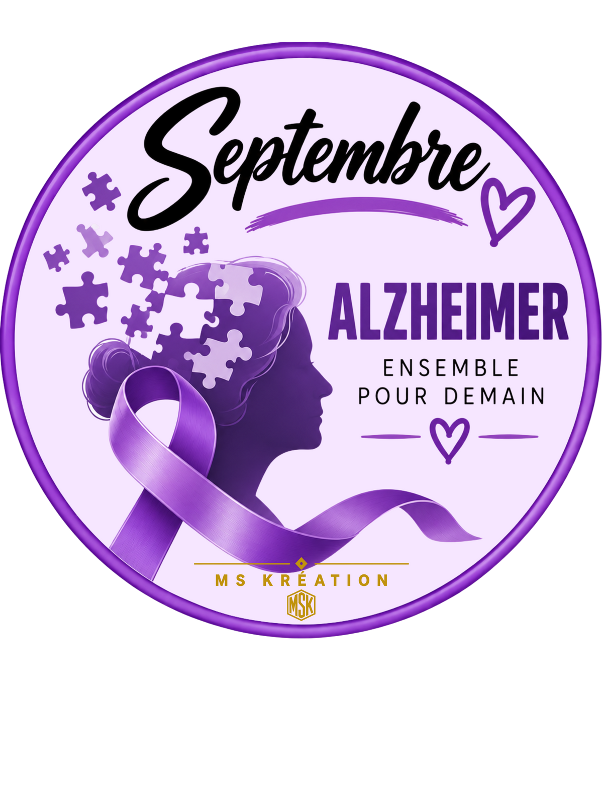 Badge Alzheimer – Sensibilisation & soutien
