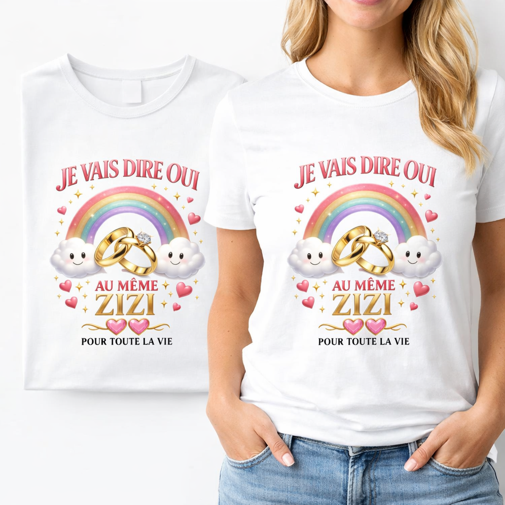 T-shirt EVJF Humoristique – Le t-shirt parfait pour dire OUI… avec humour MS Kréation