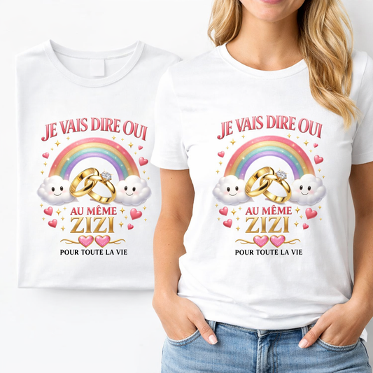 T-shirt EVJF Humoristique – Le t-shirt parfait pour dire OUI… avec humour MS Kréation