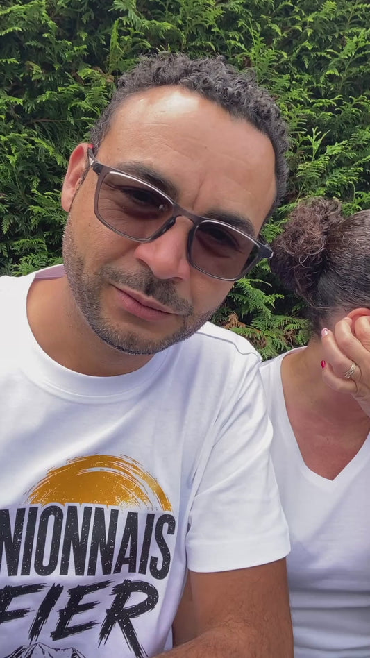 T-shirt Réunionnais & Fier 974 – Le cœur reste au péi